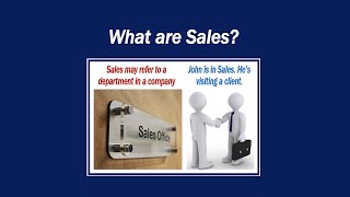 What are Sales?