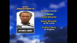 Antonius Cherry ~ Long Obituary