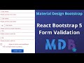 React Material Design Bootstrap 5 - Form Validation - Part 1