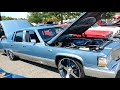 1991 METALLIC BABY BLUE CADILLAC BROUGHAM D'ELEGANCE LOWRIDER