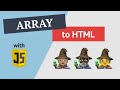 How to convert an array to HTML with JavaScript (4 different ways!)