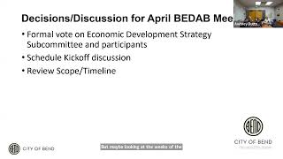 Bend Economic Development Advisory Board Strategic Working Group Hybrid Meeting - 03/22/23 -12:00 PM