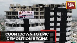 16 Hours To Go: Noida's Supertech Twin Towers Will Be Down To Dust | WATCH Video