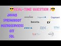 2-6 Years Interview Experience | Java | Spring Boot | Microservices | Java 8 | Git
