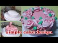 simple cake decorating using whipped cream