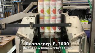 Econocorp Craft Beverage E-2000 for Sleek Cans of Hard Seltzer - 6 \u0026 12 Packs