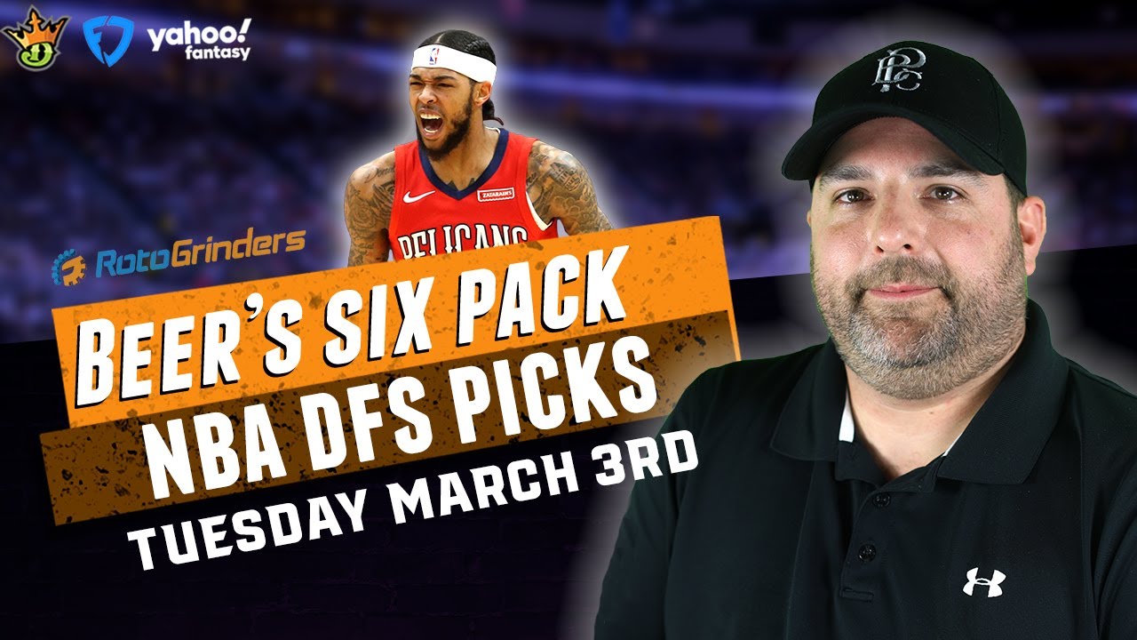 DRAFTKINGS NBA DFS PICKS FOR 3-3-20 I THE DAILY FANTASY 6 PACK - YouTube