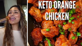 DELICIOUS KETO ORANGE CHICKEN! Easy Low Carb Recipe! ONLY 4 gram of Carbohydrates per serving