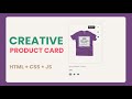 Responsive Product Cards Design using  Html Css  & Javascript
