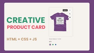 Responsive Product Cards Design using Html Css & Javascript