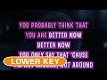 Better Now - Post Malone | Karaoke Lower Key