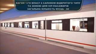 Новый супер-поезд (Украина). 3D-presentation. Super train (Ukraine). KVSZ.