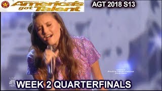 Makayla Phillips sings "Issues" AWESOME QUARTERFINALS 2 America's Got Talent 2018 AGT