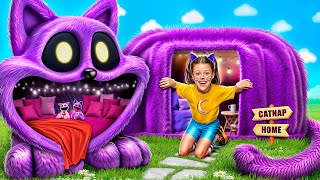 We Build a Tiny House for Catnap ! Poppy Playtime Chapter 3! Extreme Hide and Seek with Catnap!