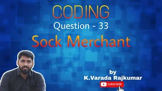 CODING Question - 33 (Sock Merchant)