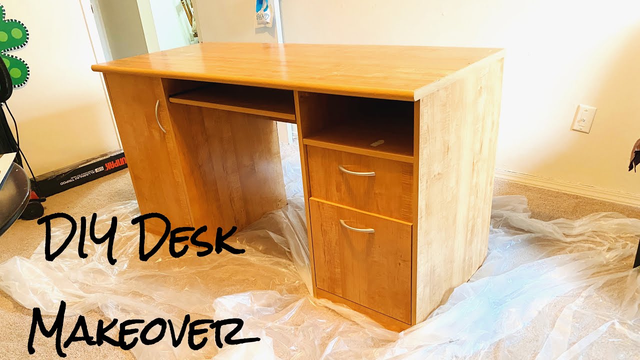 Diy Desk Makeover Youtube