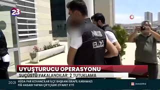 ELAZIĞ’DA UYUŞTURUCU MADDE SATARKEN SUÇÜSTÜ YAKALANAN VE ADLİYEYE SEVK EDİLEN 2 ŞÜPHELİ TUTUKLANDI