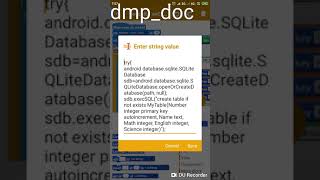 Saving List Map Data to SQLite Database using Sketchware