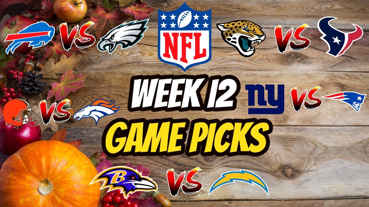 NFL Week 12 Predictions - YouTube