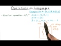 Operations on Languages