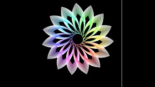 how to create a colorful flower design using python part 2