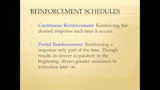 Lecture Eleven: Operant Conditioning