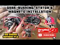 Honda Dio Gear box Bearing, bushing, stator and magneto installation | Engine Refresh pt.3