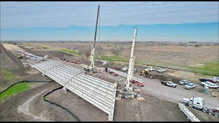 County Road 404 Bridge Construction Progress 01/27/2023