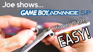 Joe shows:  GBA SP hinges made easy!