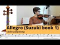 Allegro violin play-along (Suzuki book 1)