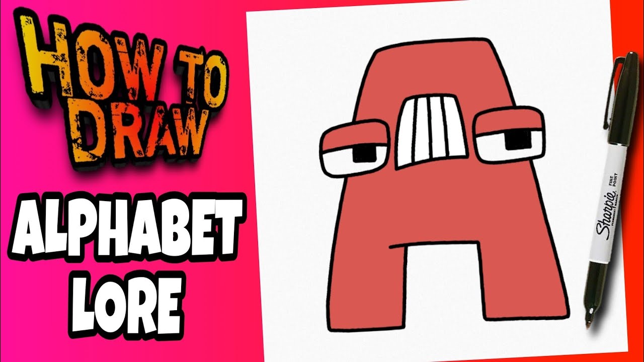 HOW TO DRAW ALPHABET LORE LETTER "A" | STEP BY STEP | Como Dibujar ...