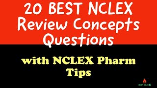 NCLEX Review Concepts | NCLEX Practice Questions on the NCLEX | Pharm on the nclex tips and strategy