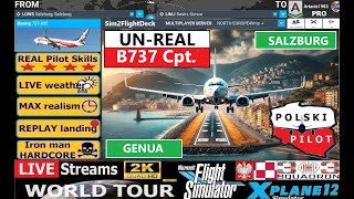 ✅#2 LOWS ✈ LIMJ 🔥 Flying to the Most Dangerous World Airports by Boeing 737 Polish Pilot 🔴 LIVE