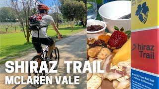 Cycling the Shiraz Trail in Mclaren vale, South Australia