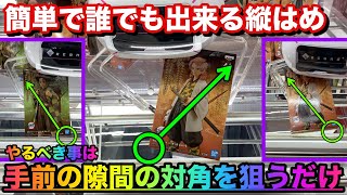 【UFOキャッチャー】これをするだけで誰でも簡単に獲れます！縦はめの基礎の獲り方で攻略！【クレーンゲーム】【＃88】