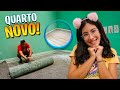 Trocamos o piso do quarto da Maria Clara e JP