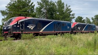 3 engines on the Amtrak 53 Auto Train