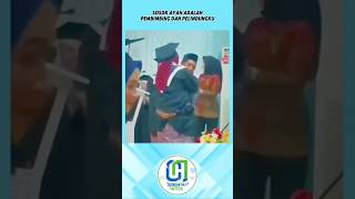 MOMEN HARU SEORANG AYAH GENDONG PUTRINYA DIHARI WISUDA #cerita #shortvideo #videoviral