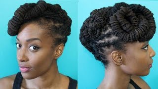 Loc Hairstyle Tutorial | Late Night Up Do