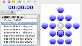 Peg Solitaire game: Create custom peg solitaire games