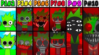 All Phases of Lime (OWAKCX) in Incredibox Sprunki: From 1 to 10 Phase