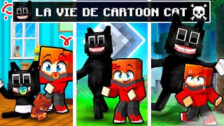 De la NAISSANCE à la MORT de CARTOON CAT sur Minecraft !