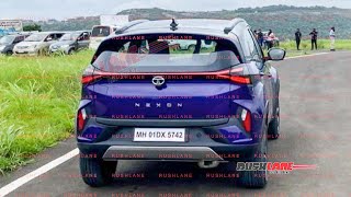 Tata Nexon Facelift Rear Spied During TVC Shoot