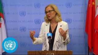 Gaza situation Senior Humanitarian Coordinator's Media Stakeout | United Nations