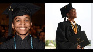 14-yr old finishes high school and college on the same day
