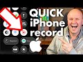 FAST Screen Record on iPhone (iOS Hidden Setting!)