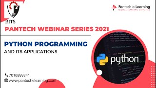Python programming & Its Application | BITS | Pantech eLearning | Ameerpet |