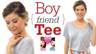 Rock a Boyfriend Tee OOTD with Meghan Rosette! #17daily