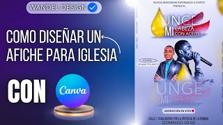 Como hacer un FLYER para iglesia con canva muy fácil