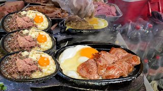 Amazing Vietnamese Sizzling Beef Steak!! Beef Cutlet Fried in Butter - Vietnam Street Food